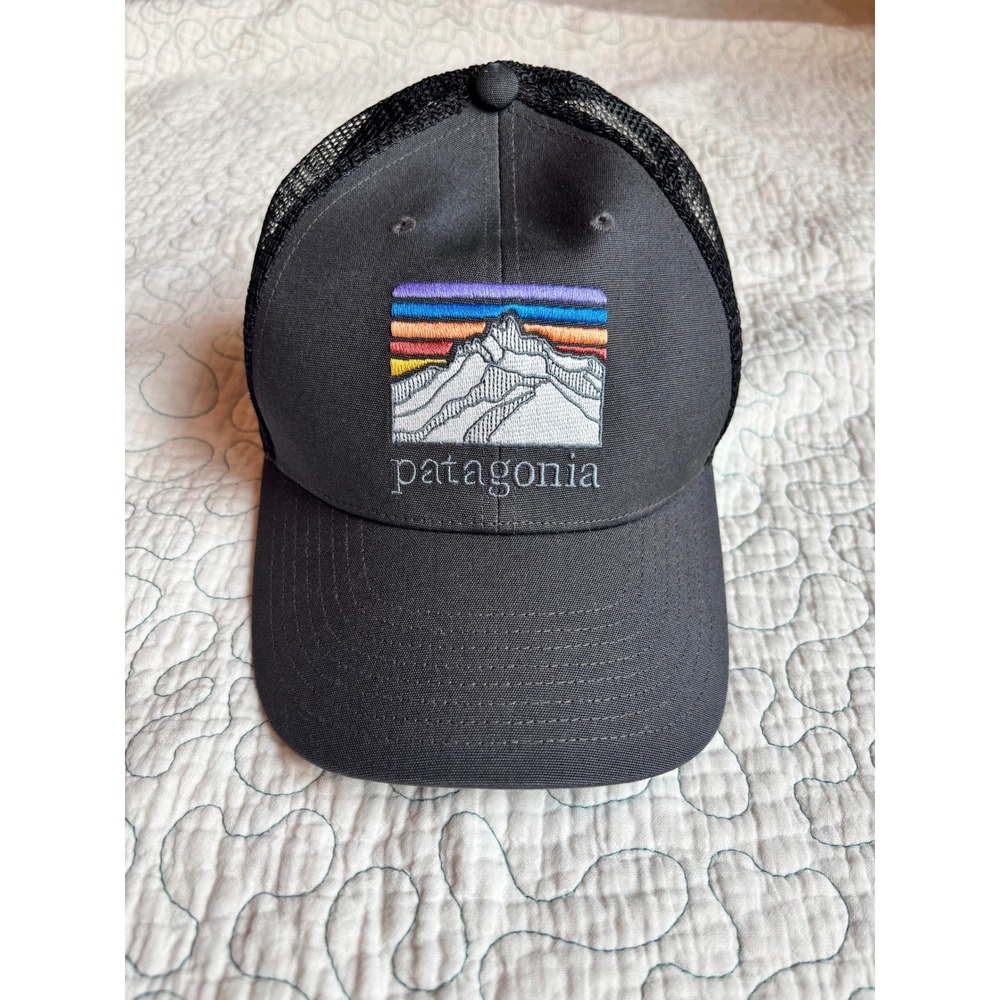 Patagonia Line Logo Trucker Hat Mesh Snapback Hat OSFM